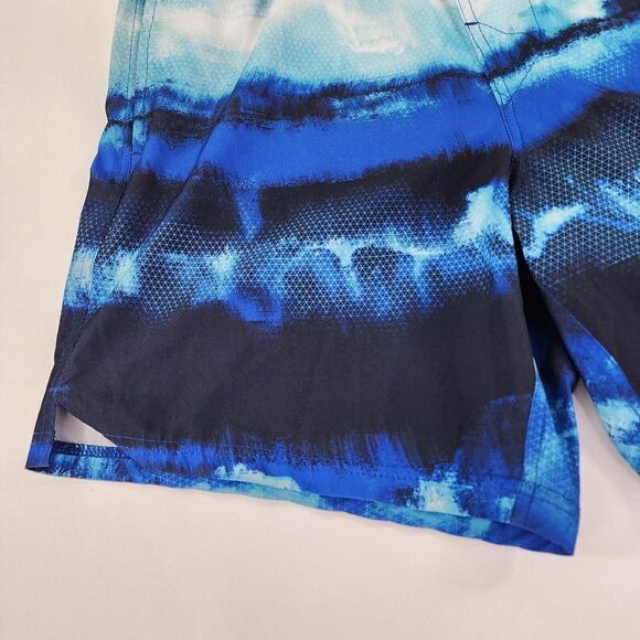 Spyder Men's Standard 7" Tie-dye Volley Swim Trunks Size Small Blue Shorts - Picture 3 of 11